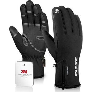 Waterproof Winter Gloves Mens Womens Touchscreen Ski Snow Cold Weather Warm